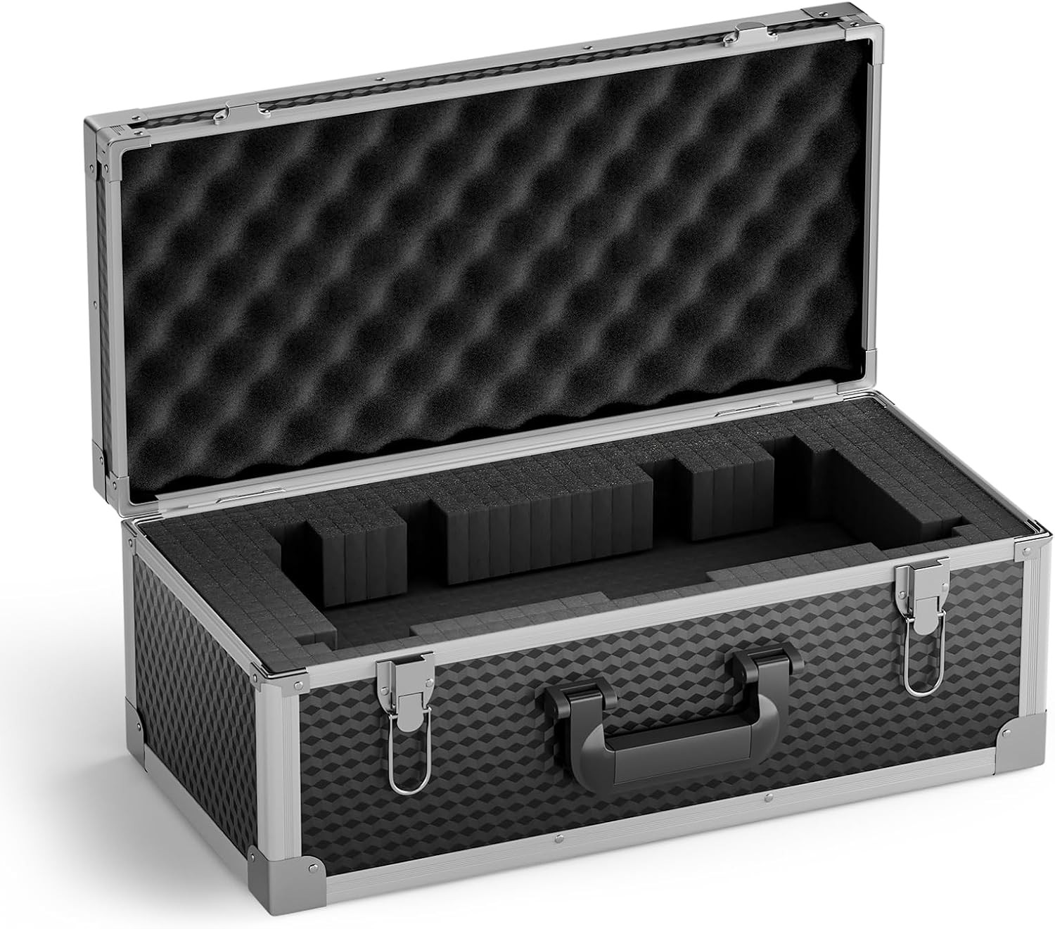 Extra Large Size Carrying Case, Customizable Pre-Diced Foam, Aluminum Alloy Stur
