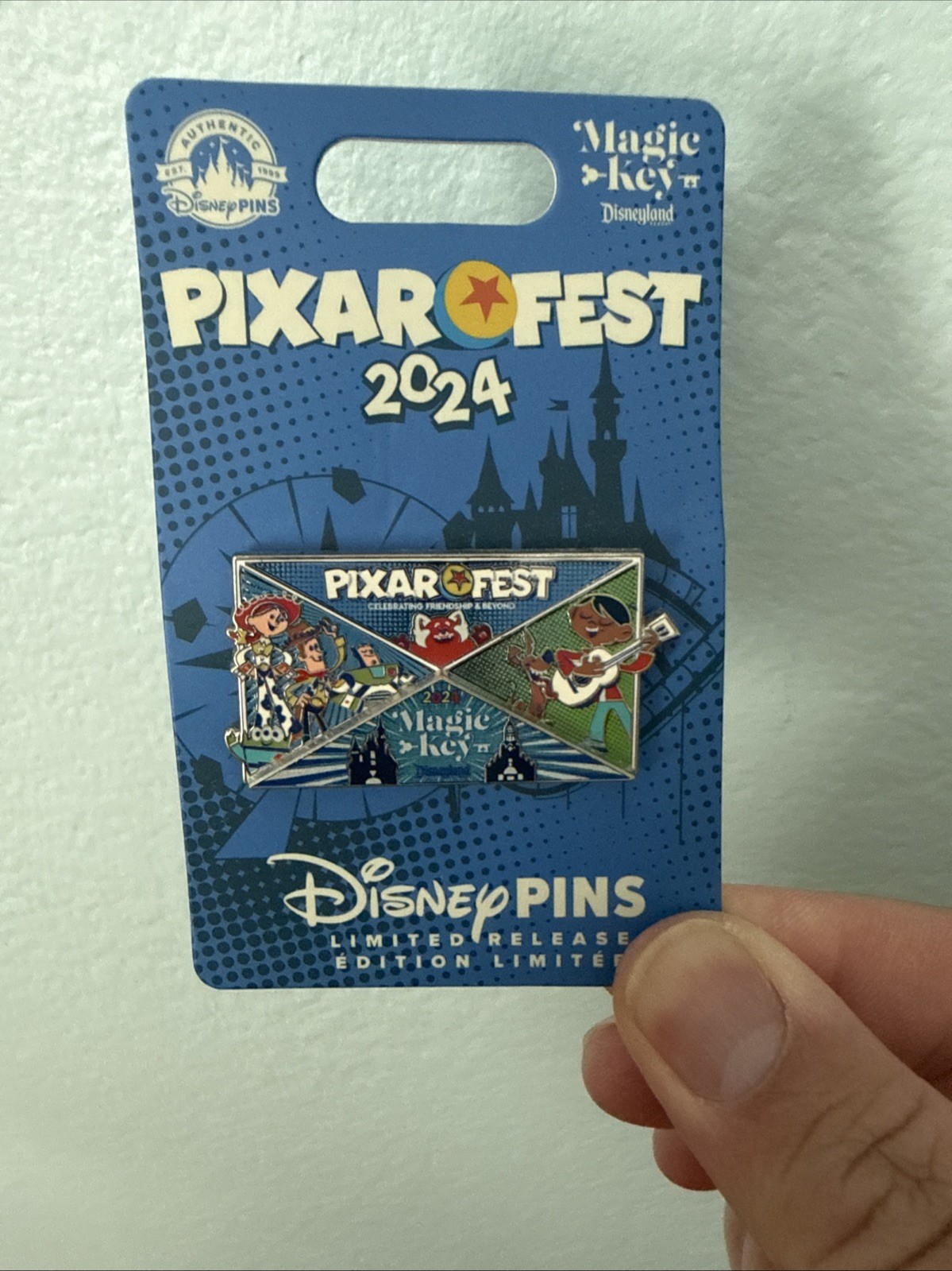 Disneyland Pixar Fest 2024 Magic Key Exclusive LR Disney Pin New