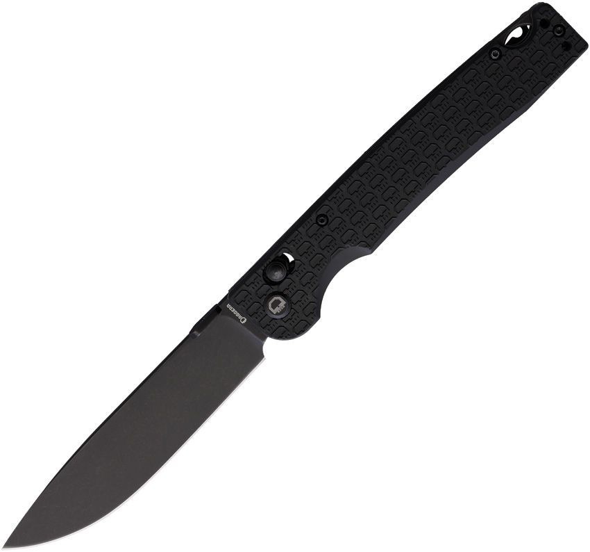 Daggerr Knives Dropet Folding Knife 3.88″ 8Cr14MoV Steel Blade Black FRN Handle