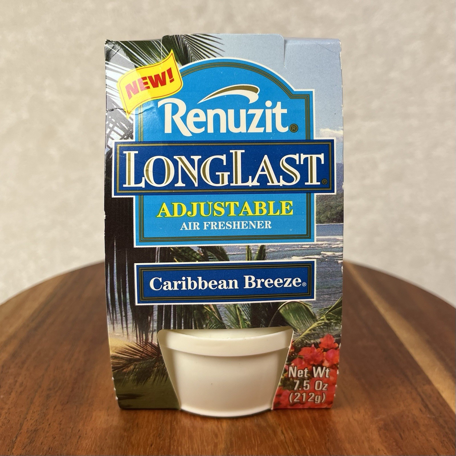 Vintage Renuzit Long Last Air Freshener Caribbean Breeze 7.5 Oz Adjustable 1996