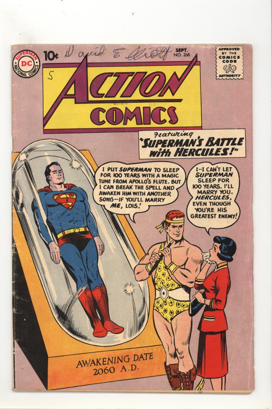 Action Comics 268 VG Hercules App 1960