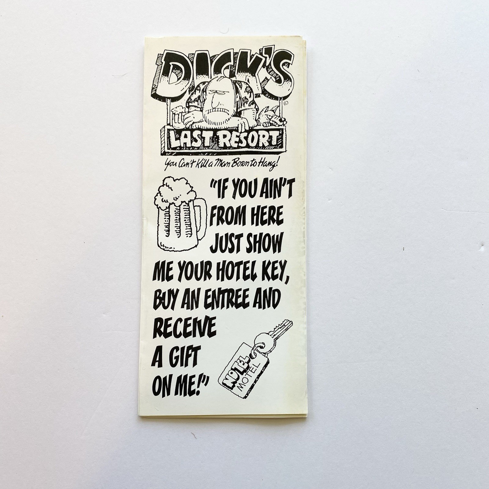 Dick’s Last Resort Cleveland Ohio – Vintage Bar Restaurant Brochure