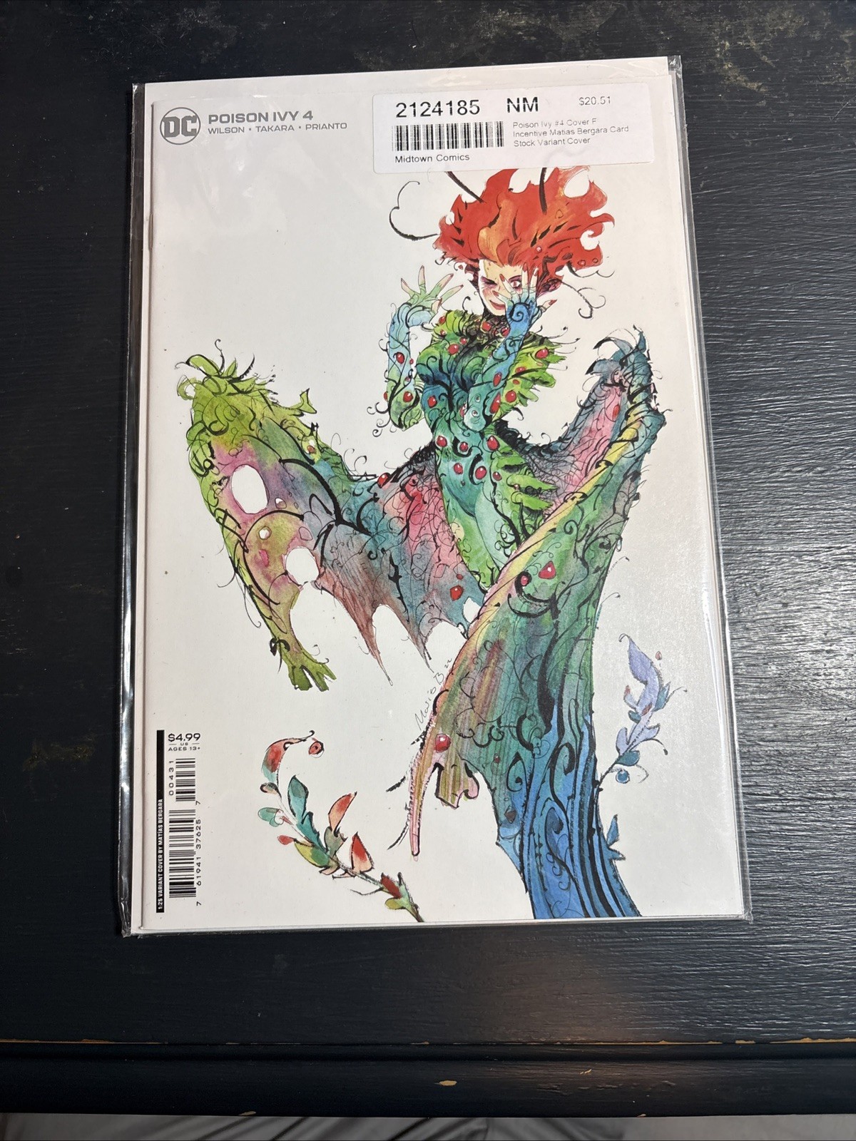 Poison Ivy #4 Matias Bergara 1:25 Incentive Variant Cover 2022 Comic