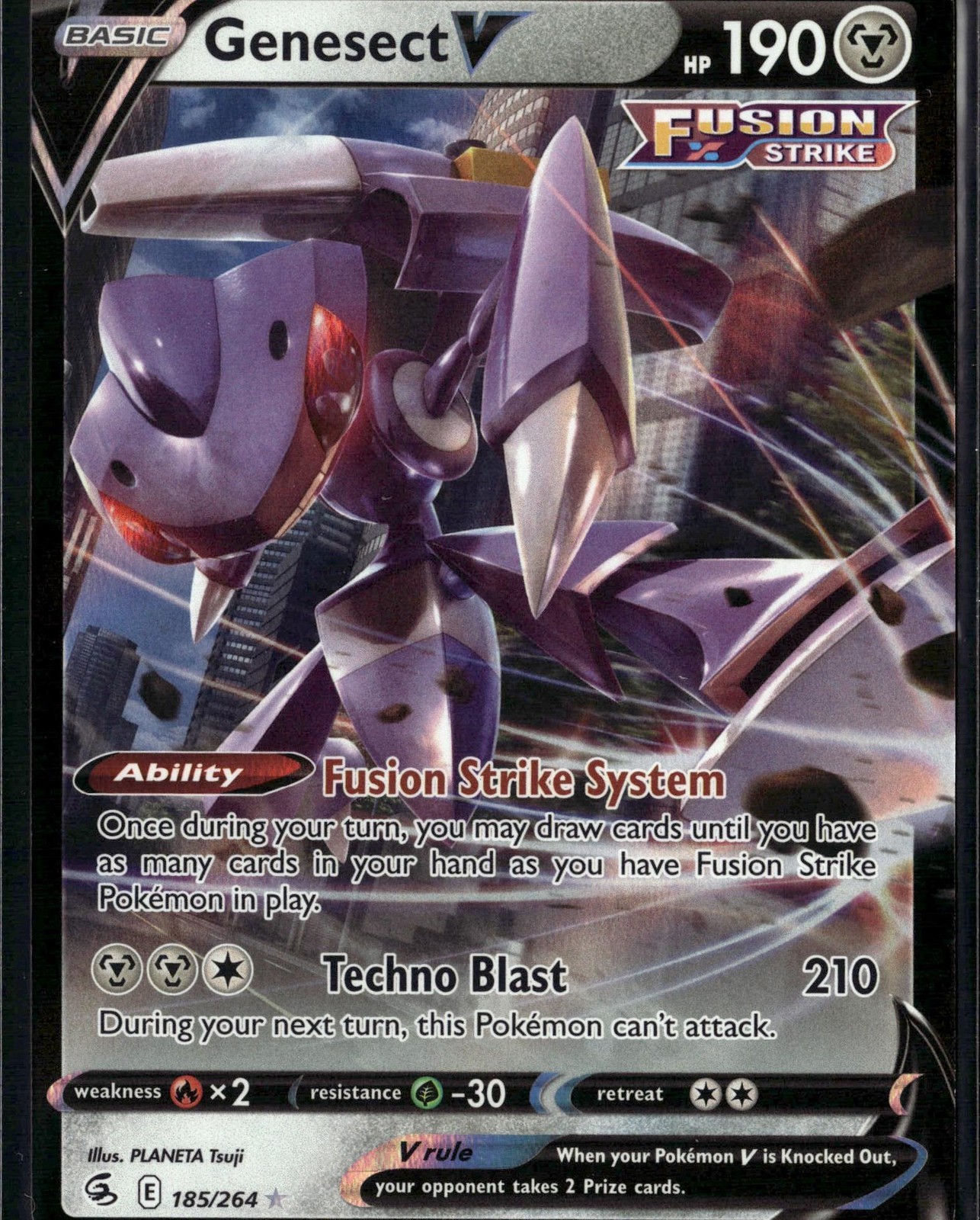 SWSH08: Fusion Strike #185/264 Genesect V