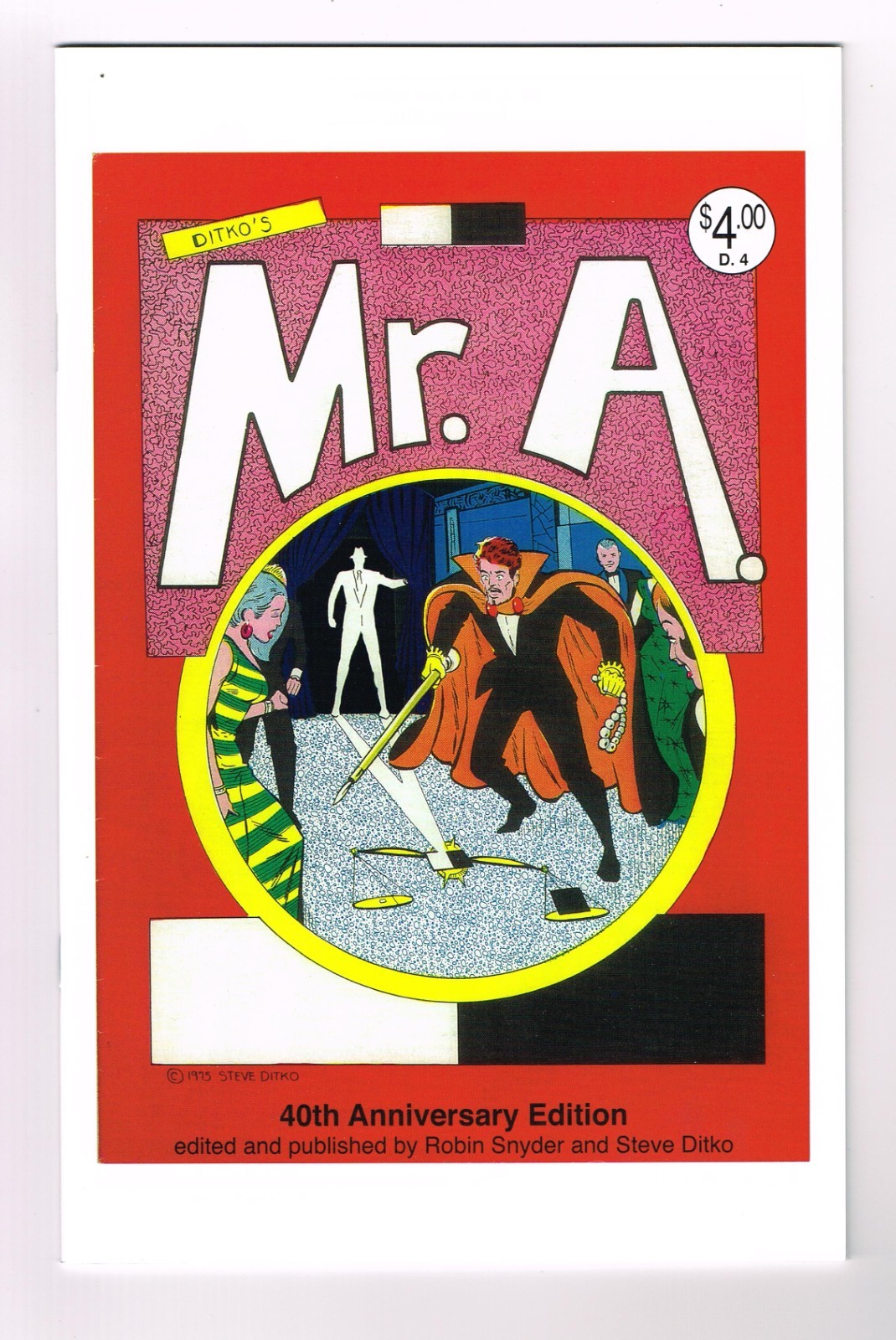Mr. A. 4, Steve Ditko, 2015 reprint, light bend