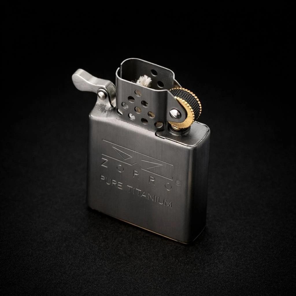 Zorro Titanium Insert Windproof Kerosene Lighter Fuel Tank for 902 912 912s