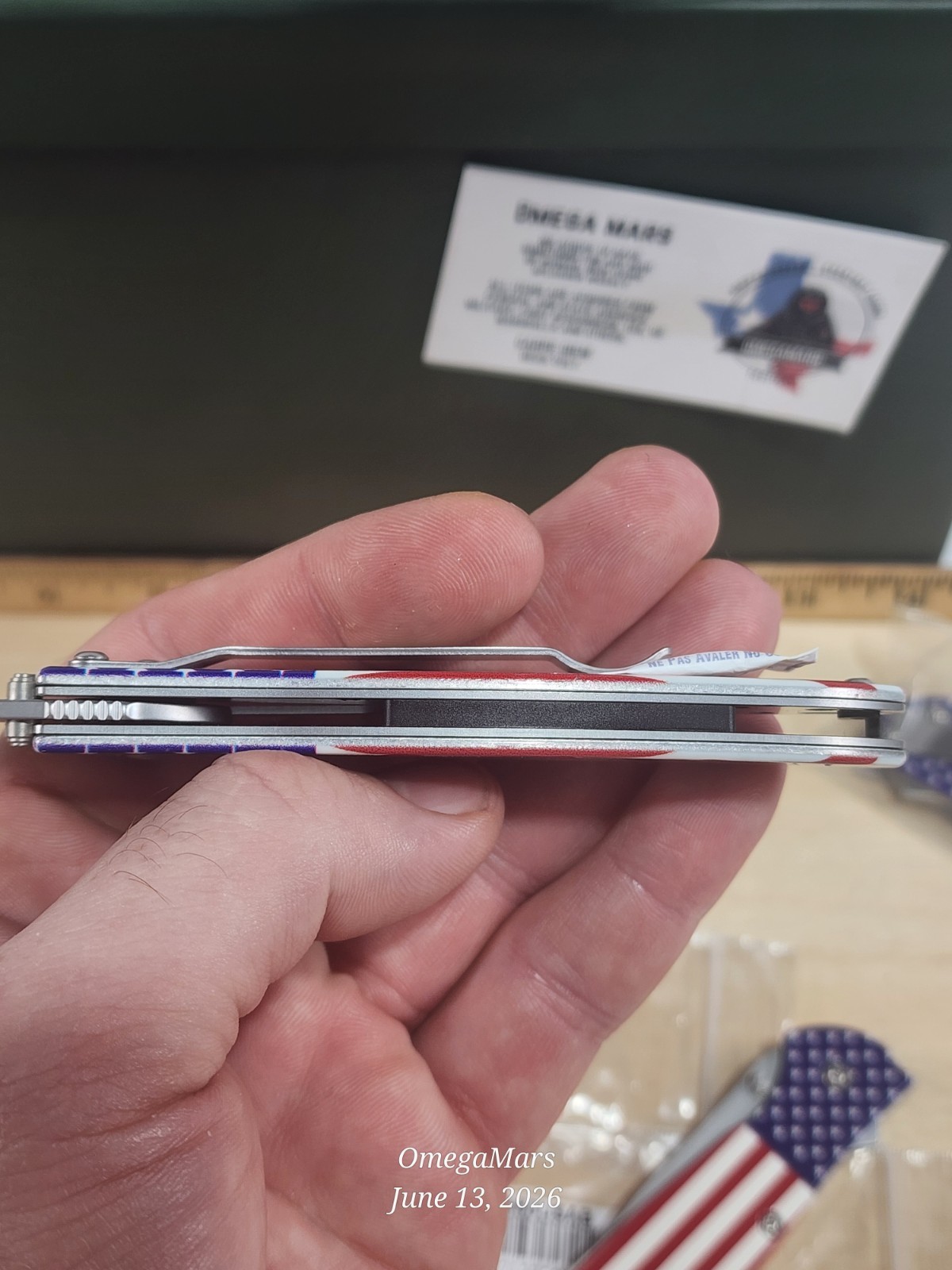 Kershaw USA Flag Leek, 1660USA, Stars & Stripes on Scales, Brand New Blem, USA!