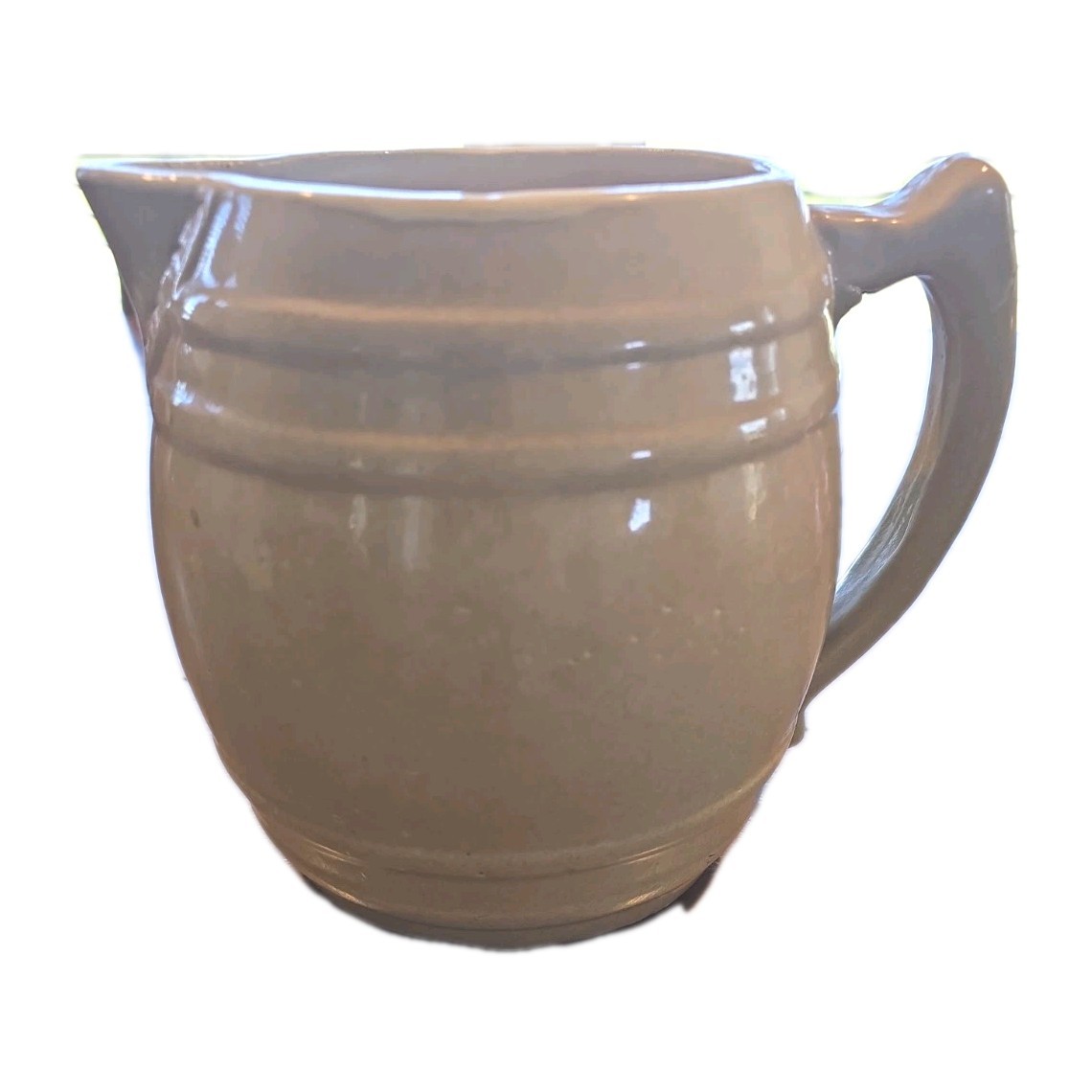 Vintage UHL Pottery Stoneware Crock Pitcher 7.5 x 6 inches Excellent