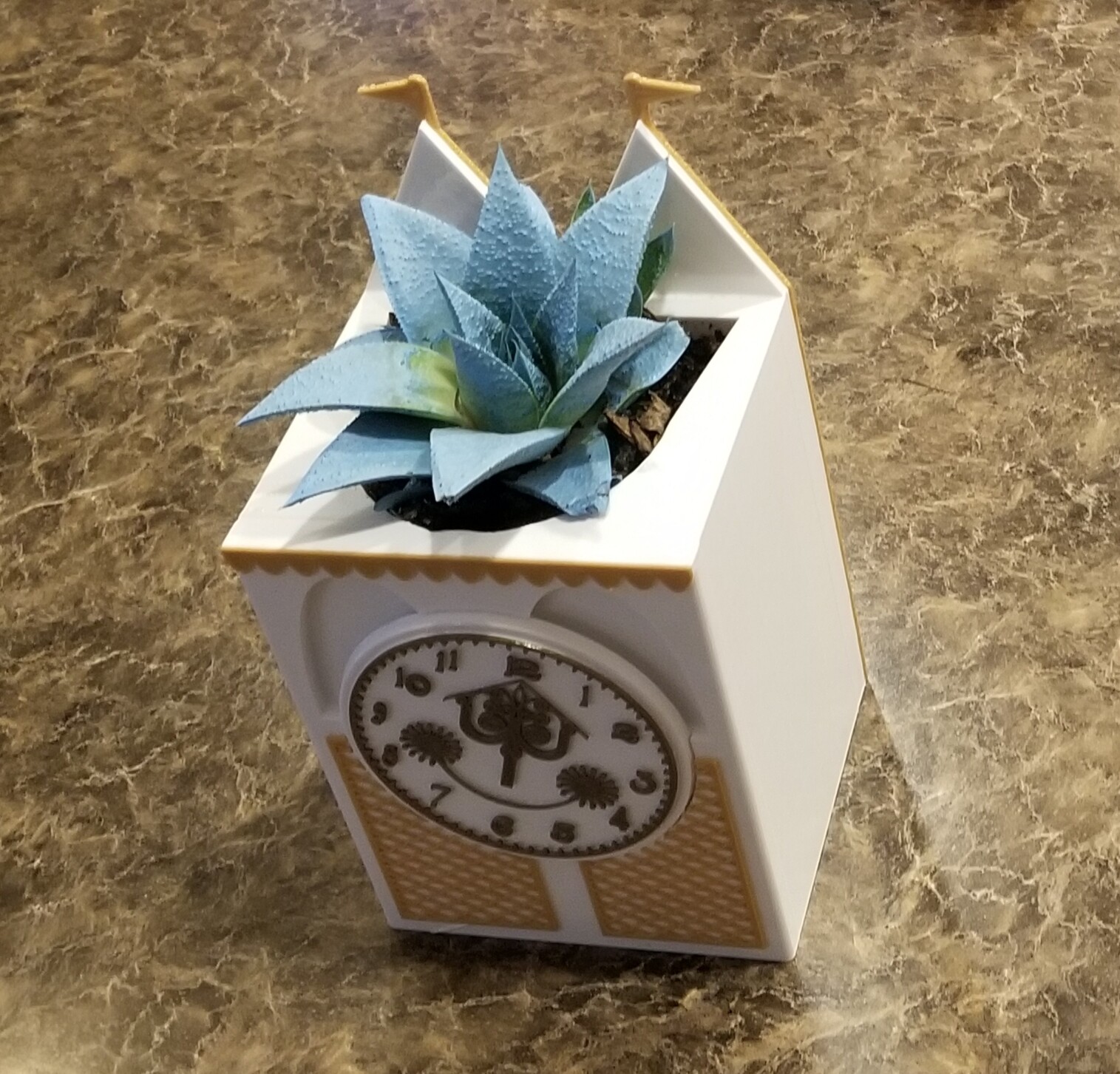 It’s a Small World Ride Clock Inspired Planter Box (Disney Park Prop Inspired )