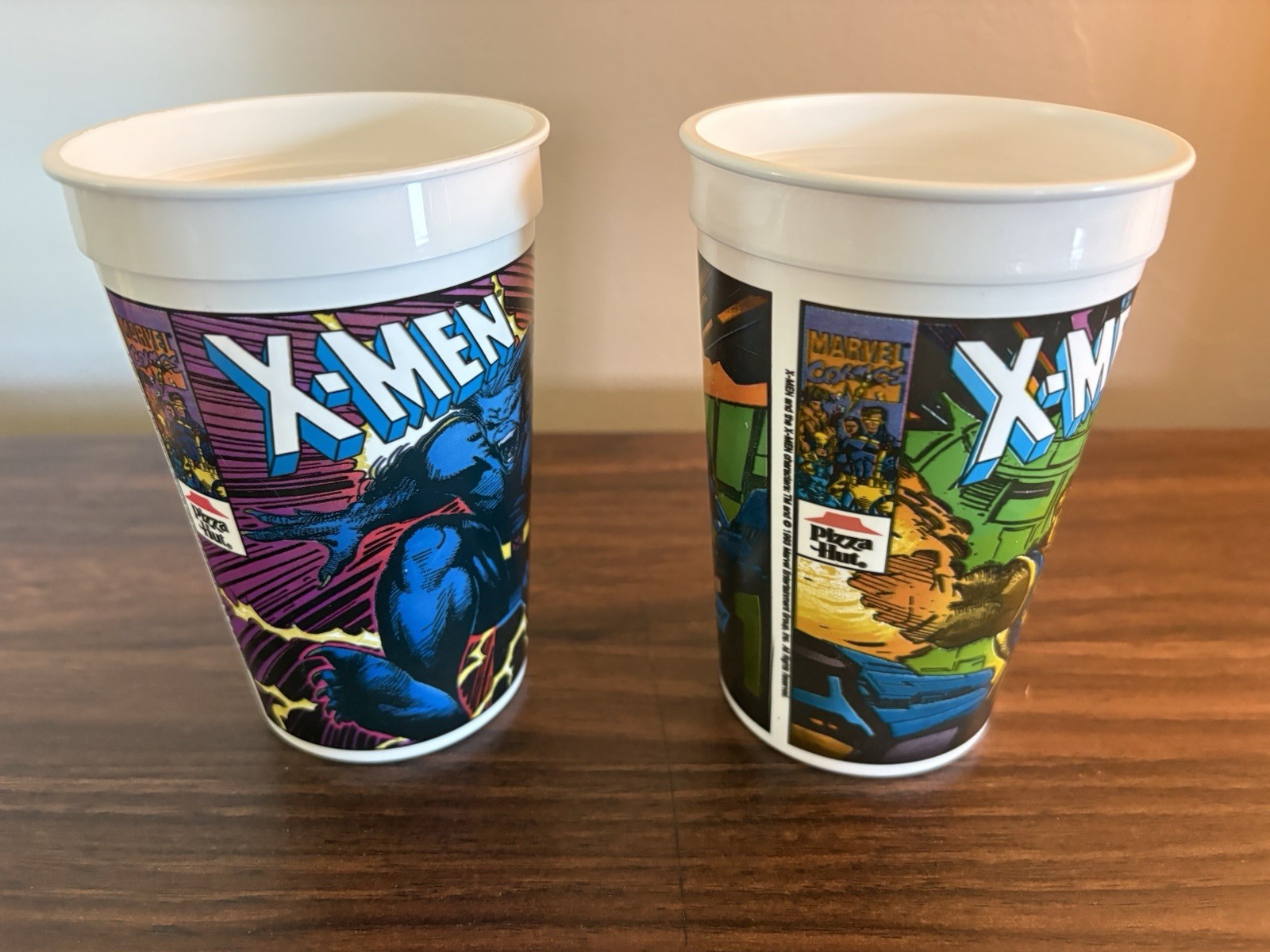 Vintage Pizza Hut Beast & Storm Marvel X-Men Kid’s Plastic Cup 1993 (Pre-Owned)