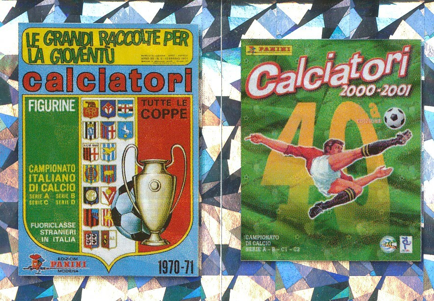 014 COVER 1970-71 / COVER 2000-01 # ITALY METAL STICKER PANINI CALCIATORI 2021