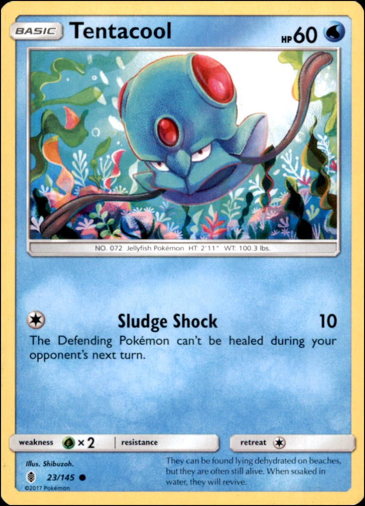 Pokemon – Tentacool #23/145 – SM – Guardians Rising Common