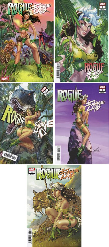 (2025) ROGUE SAVAGE LAND #1-5 COMPLETE J SCOTT CAMPBELL VARIANT COVER SET!