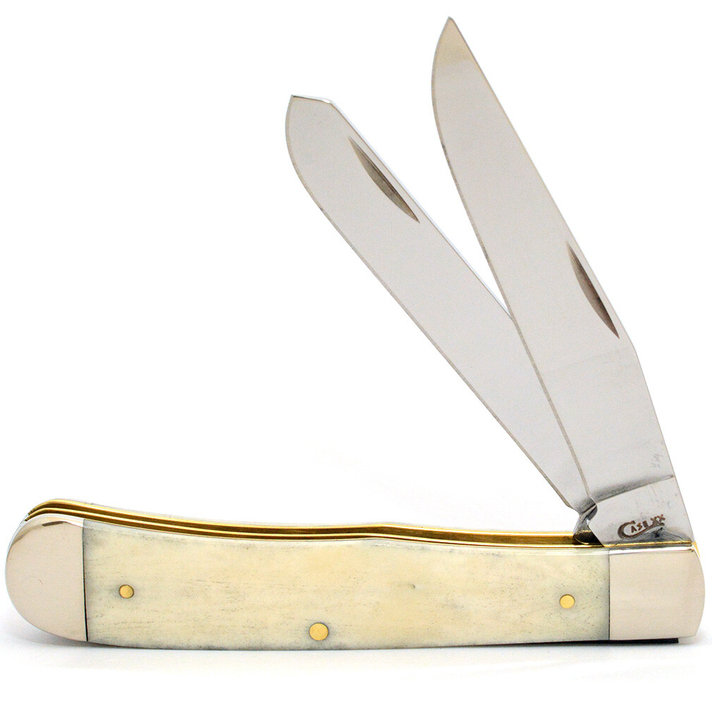 CASE XX KNIVES NATURAL BONE TRAPPER W/O SHIELD POCKET KNIFE
