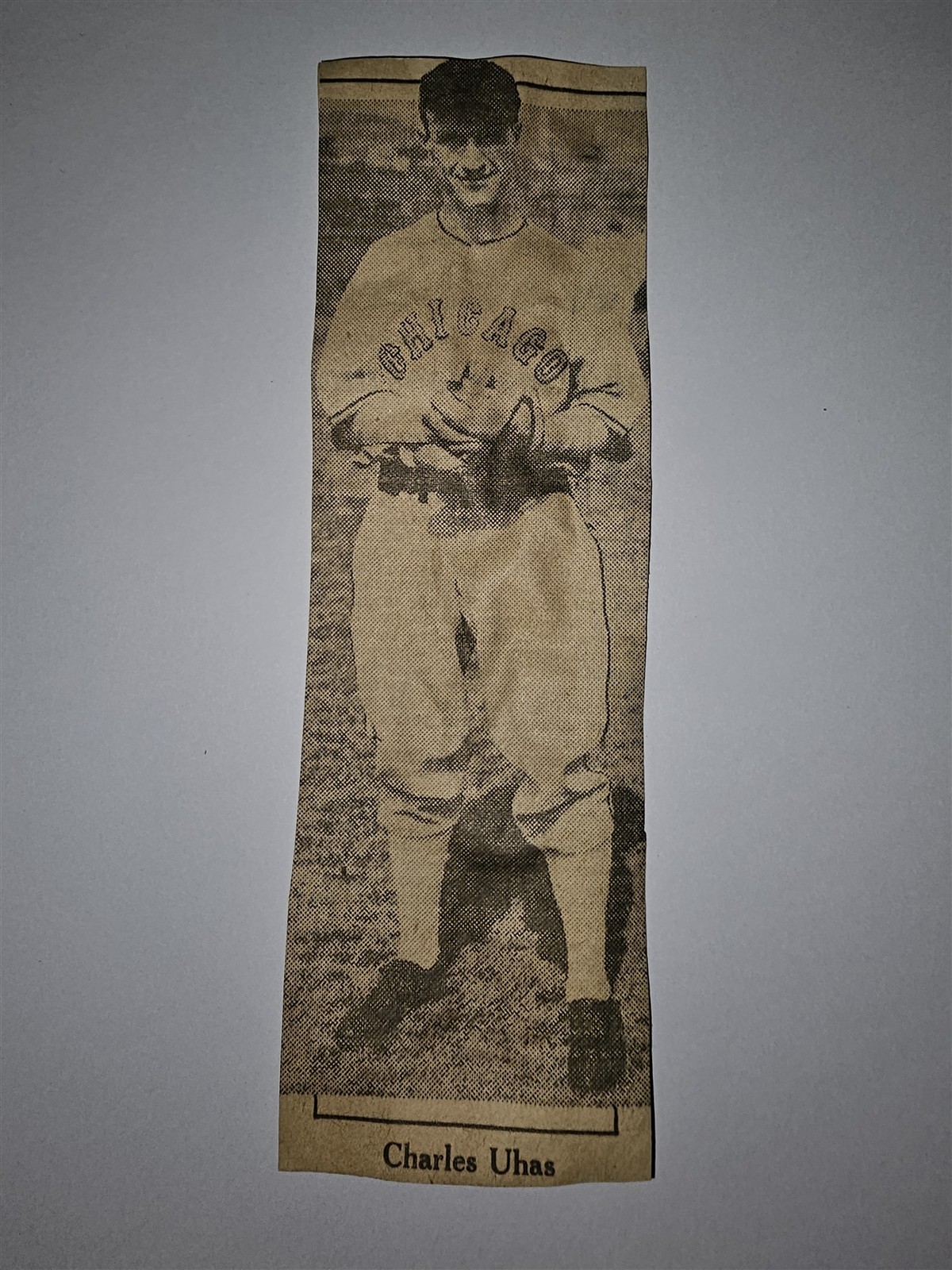 Charles Uhas Springfield Cardinals 1933 Baseball Picture Panel
