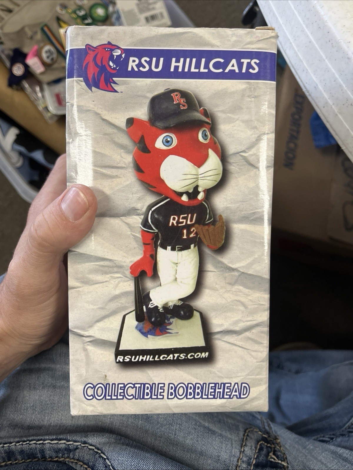 RSU Rogers State University Hellcats Mascot Bobblehead Baseball Figure Number 12