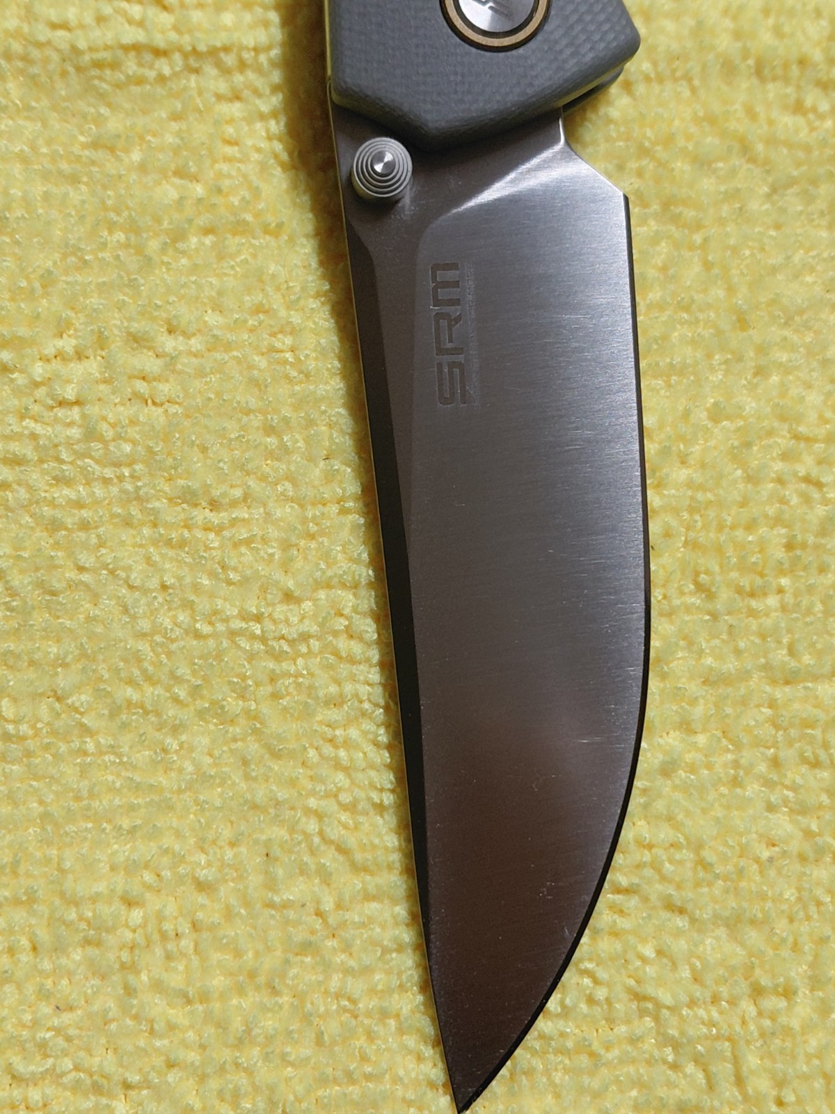 SRM Knives 255L-GK2 Ambi Lock Gray G10 Folding 10Cr15CoMoV Pocket Knife 255LGK2