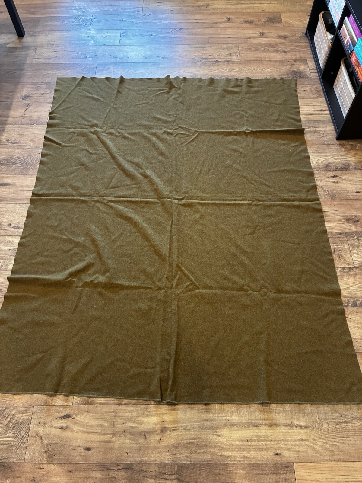 WW2 WWII US Army Olive Drab Wool Field Blanket Good Condition OD