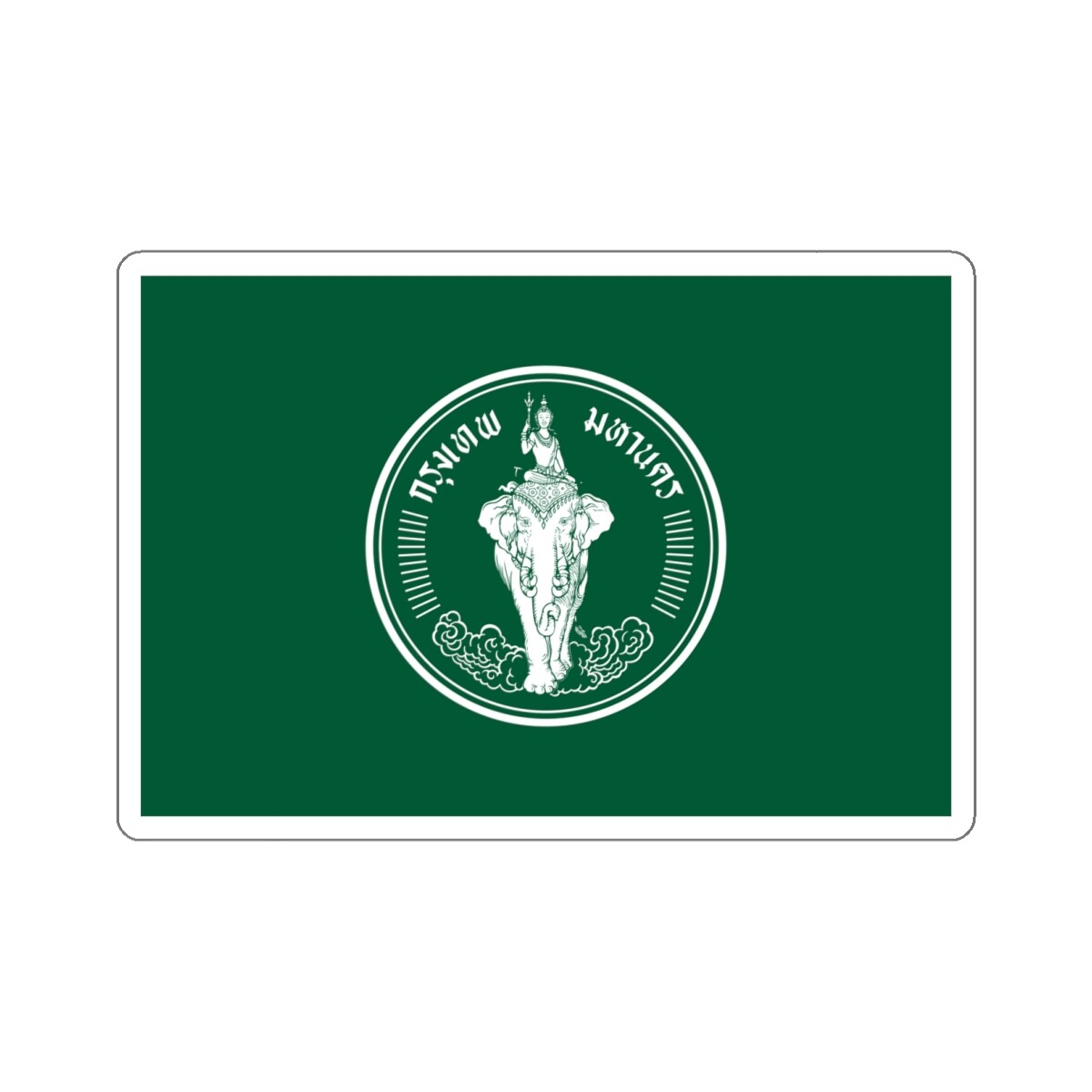 Flag of Bangkok Thailand – STICKER Vinyl Kiss-Cut Decal