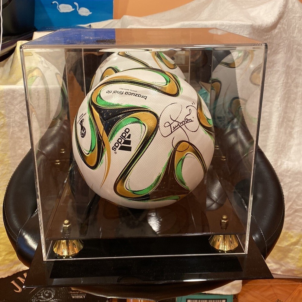 2014 World Cup Adidas Soccer Ball Signed by Neyman Jr. w/ Letter of Authenticity