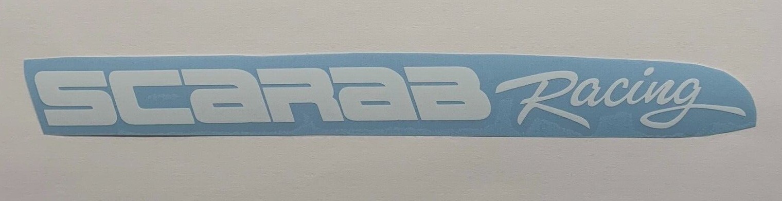 Scarab Racing Boats Logo #2 Die Cut Vinyl Decal Quality Outdoor Sticker Boat