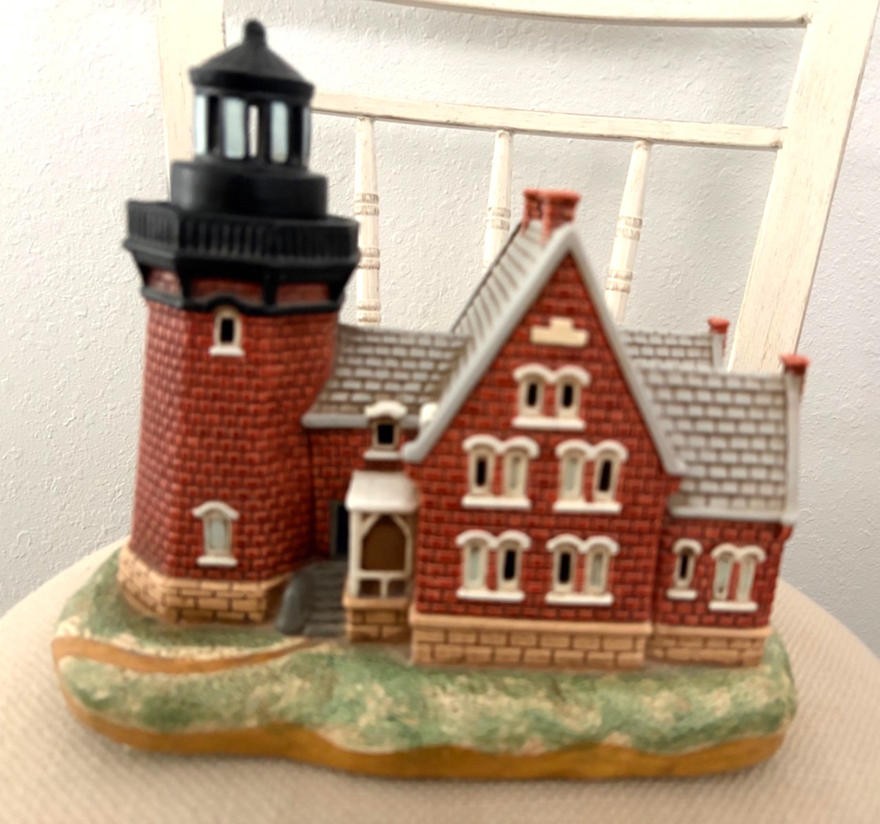 Lefton 1873 Block Island RI Lighthouse Lighted 8.5″ Vintage 1995 Geo Z Lefton