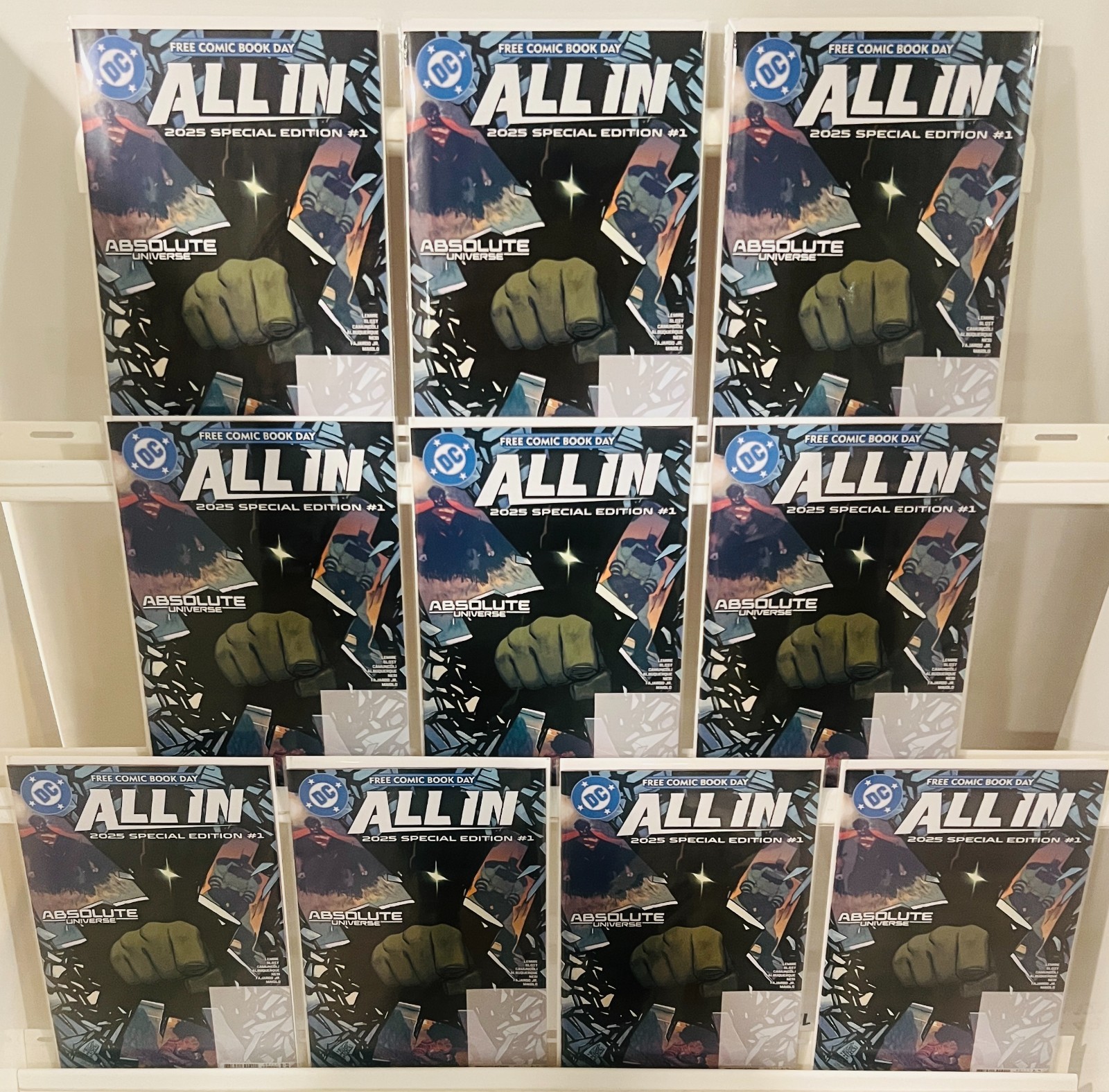 LOT OF 10 DC ALL IN FCBD 2025 SPECIAL EDITION – ABSOLUTE BATMAN WW SUP NM (9.4)