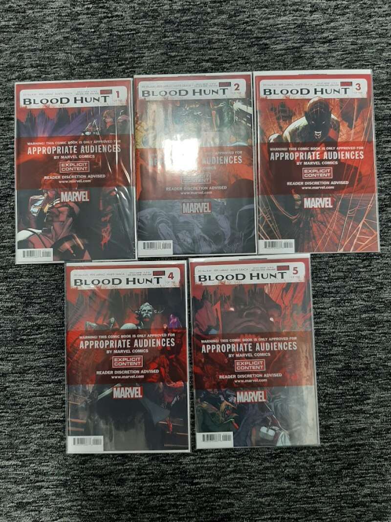 Blood Hunt Red Band #1-5 Complete Miniseries Set Sealed 1st Print