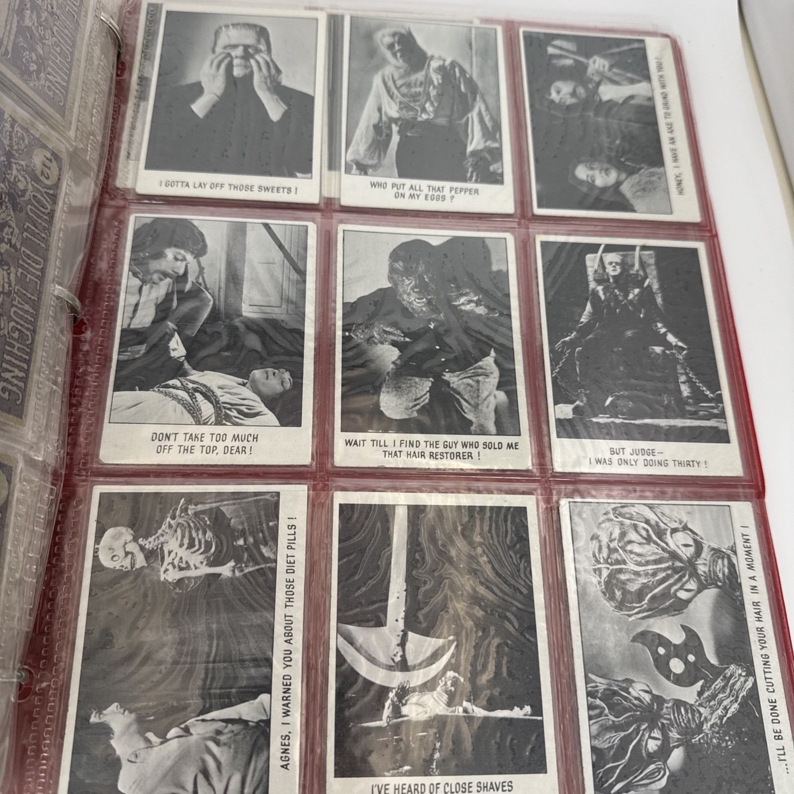 Vintage 1973 Topps Creature Features You’ll Die Laughing 128 Card Set Monster