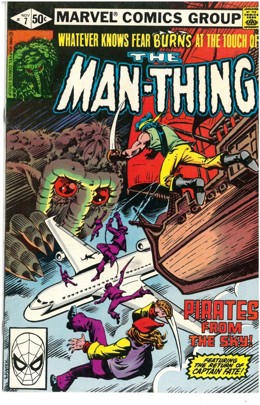 Man-Thing #7 Marvel Comics 1980 Chris Claremont Bronze Age