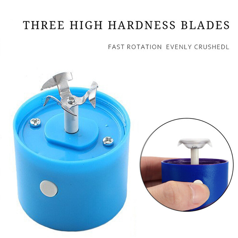 Electric Auto Grinder For Herb & Garlic Grinding Rchargeable in USB Blue Gift