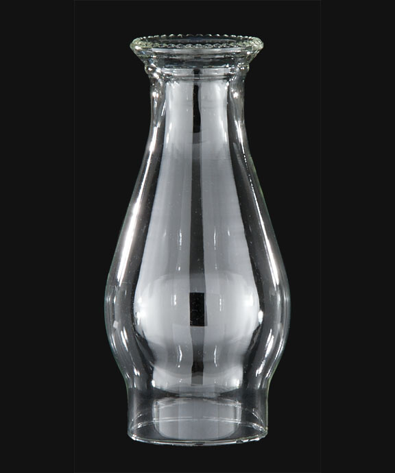 3″ X 8 1/4″ CLEAR GLASS BEADED TOP KEROSENE OIL LAMP CHIMNEY NEW 57936JB