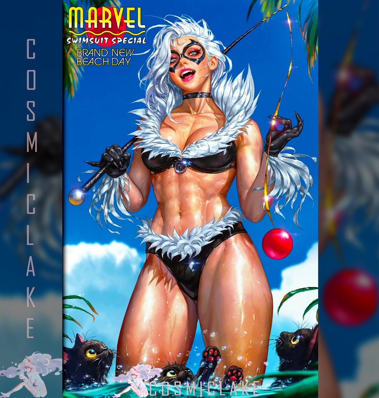 Marvel Swimsuit Special Beach Day Eom SDCC Black Cat Variant Presale 8/7☆