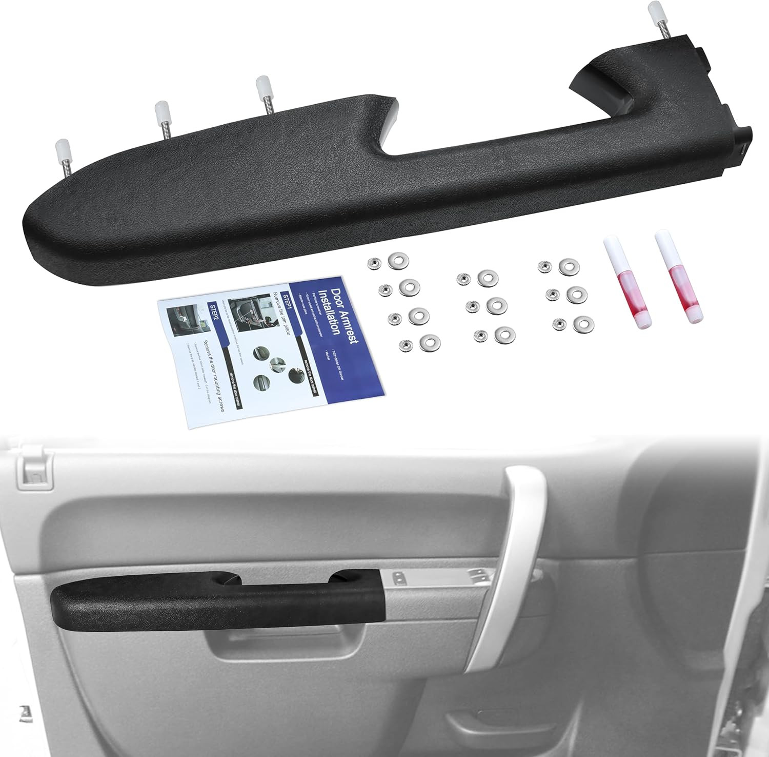 22818465 Front Left Driver Side Armrest Repair Kit Fit for Chevy Silverado/Gmc S
