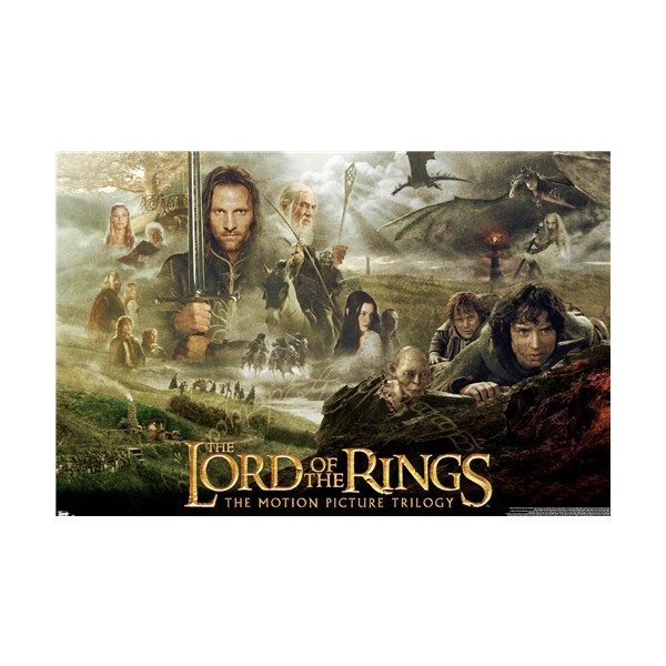 The Lord of the Rings: The Motion Picture Trilogy 22.375″x34″ Rolled Wall Poster