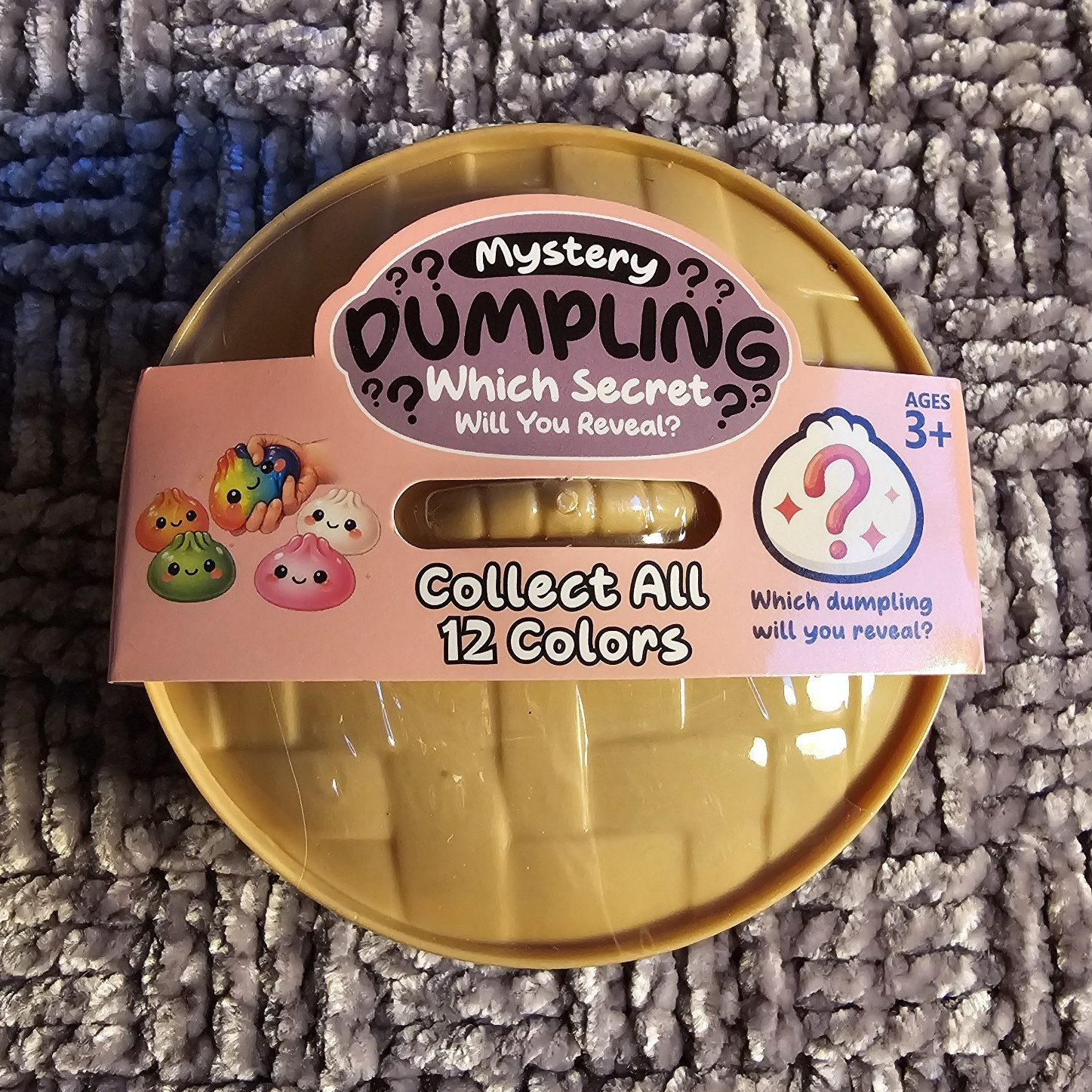 Mystery Dumpling Blind Pack Figure, Yellow Plastic, 1 Pack, Ages 3+, Unopened