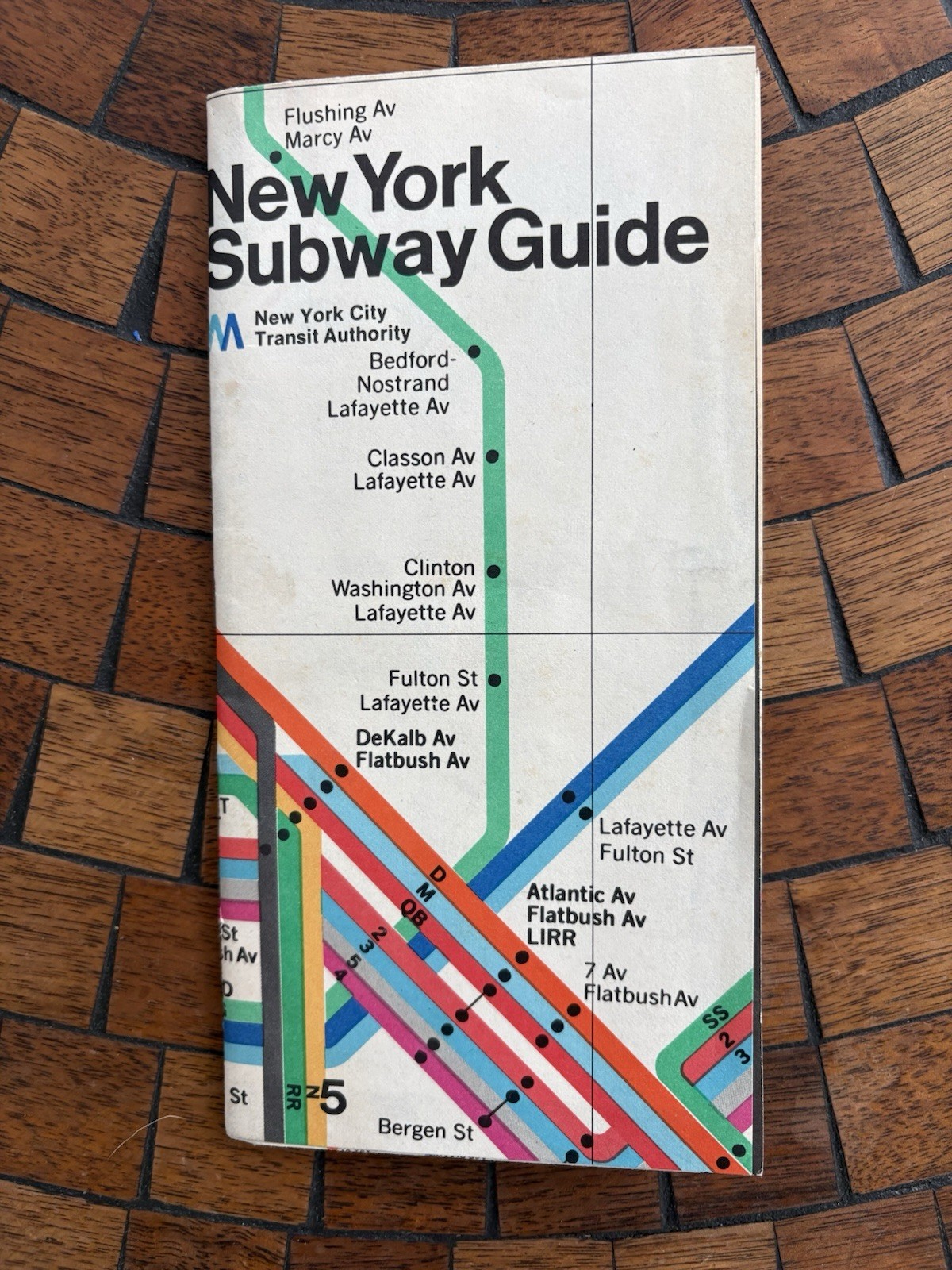 New York City NYC Subway Map Vintage 1974 Guide Massimo Vignelli Design MTA