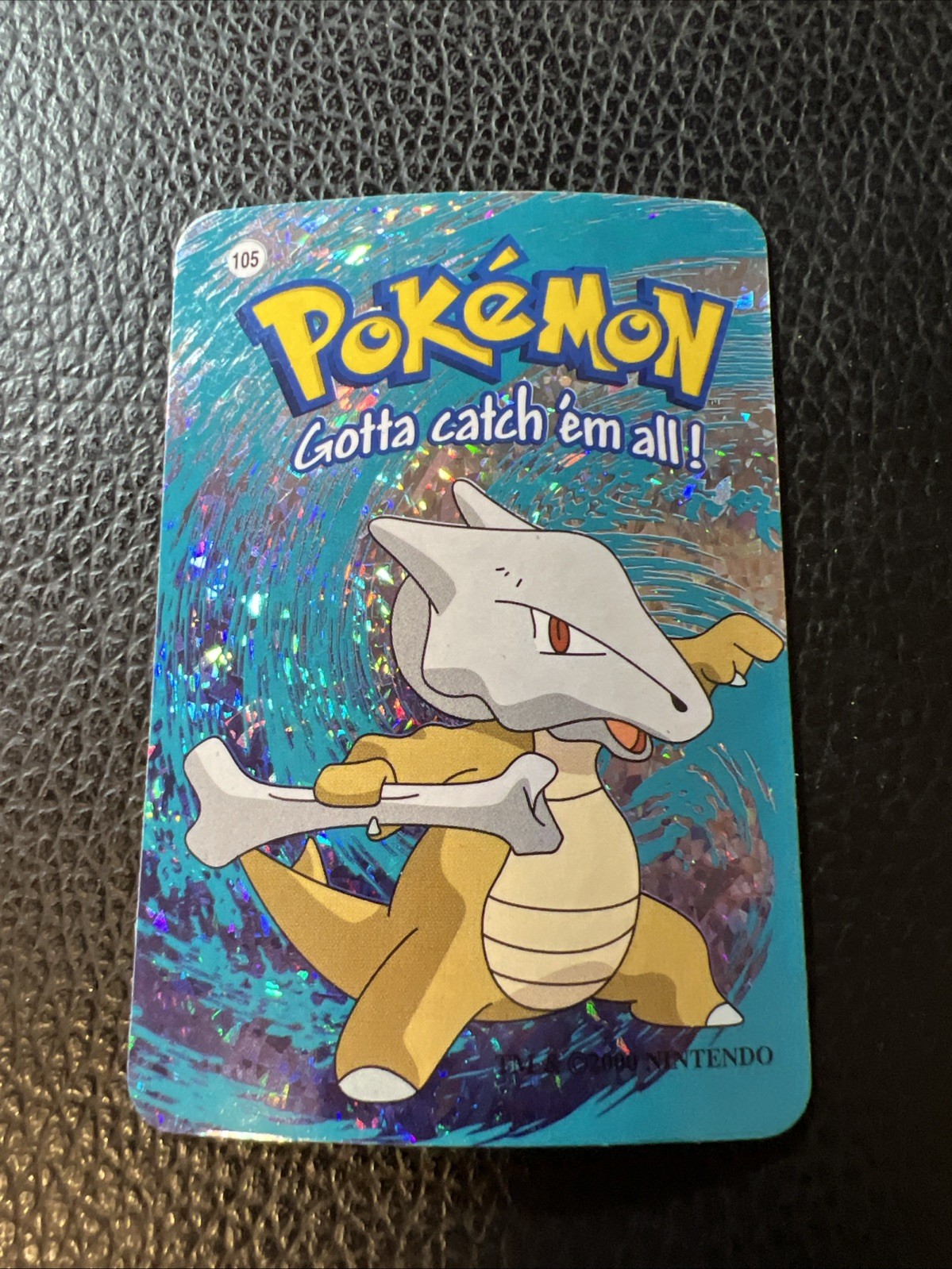 Marowak 105 Pokémon Vintage Prism Vending 2000 Sticker Nintendo Carddass 6 NM