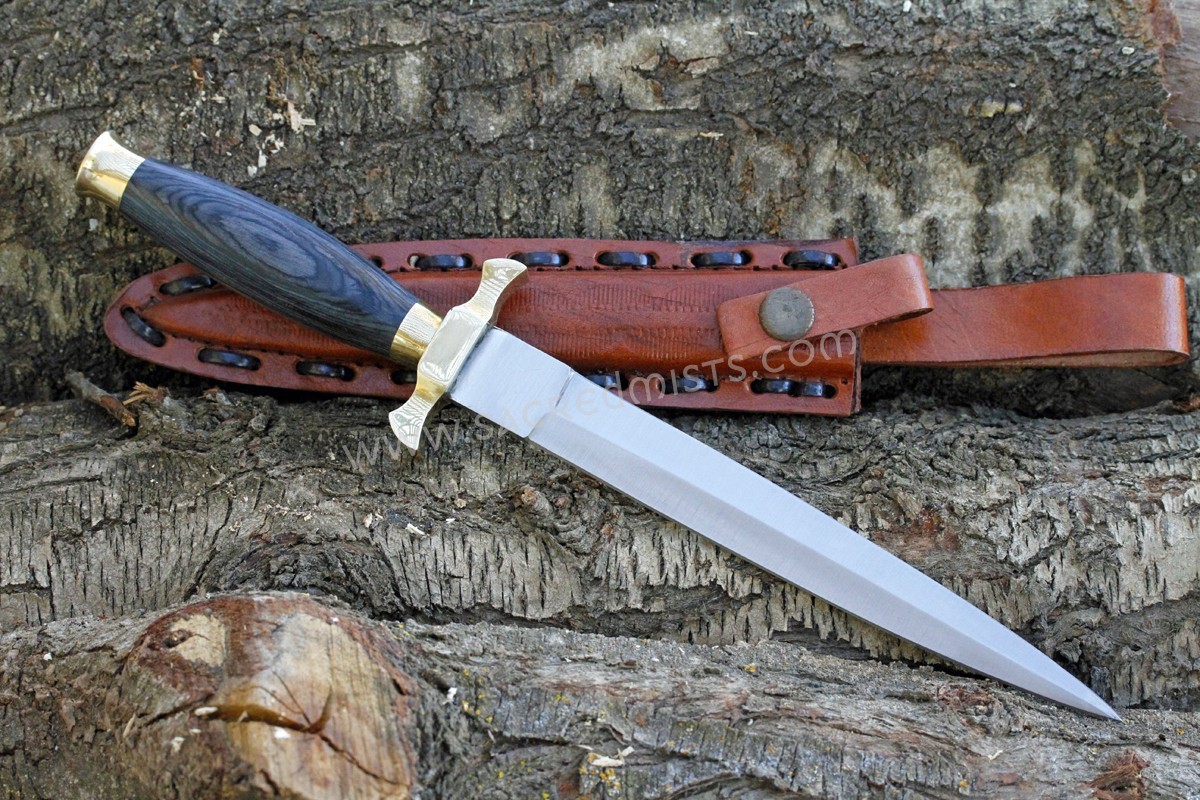 Traditional Witch Athame with Black Heartwood Handle Ritual Altar Tool Wicca