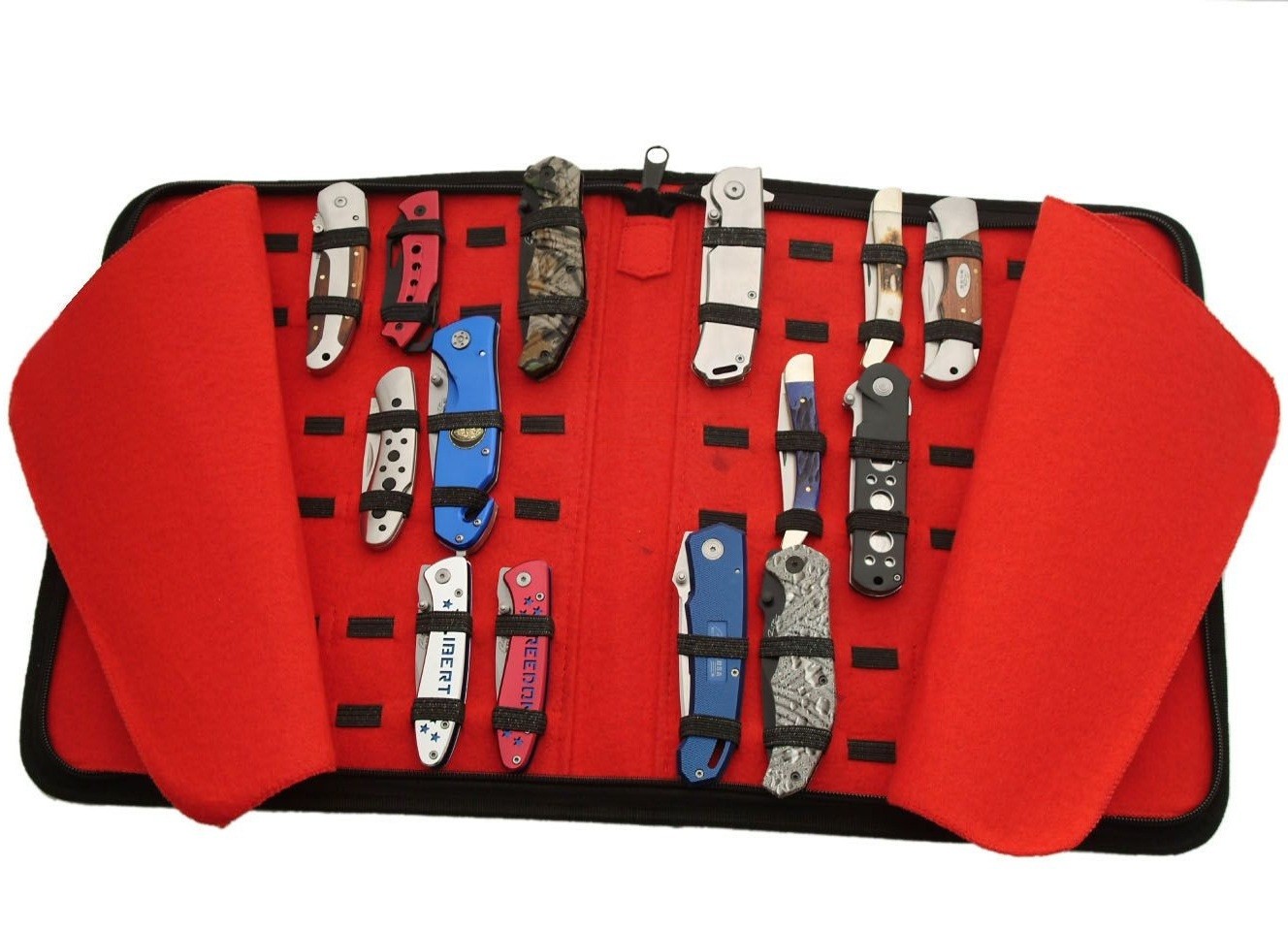 Over 40 Knives Leather/Felt Storage Case