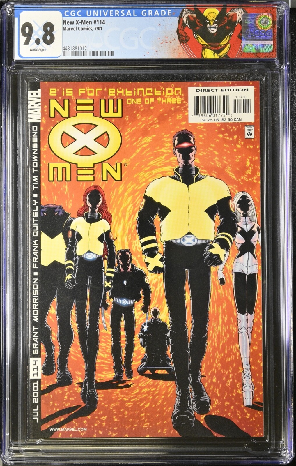 New X-Men #114 CGC 9.8 1st App Cassandra Nova Deadpool Wolverine Custom Label