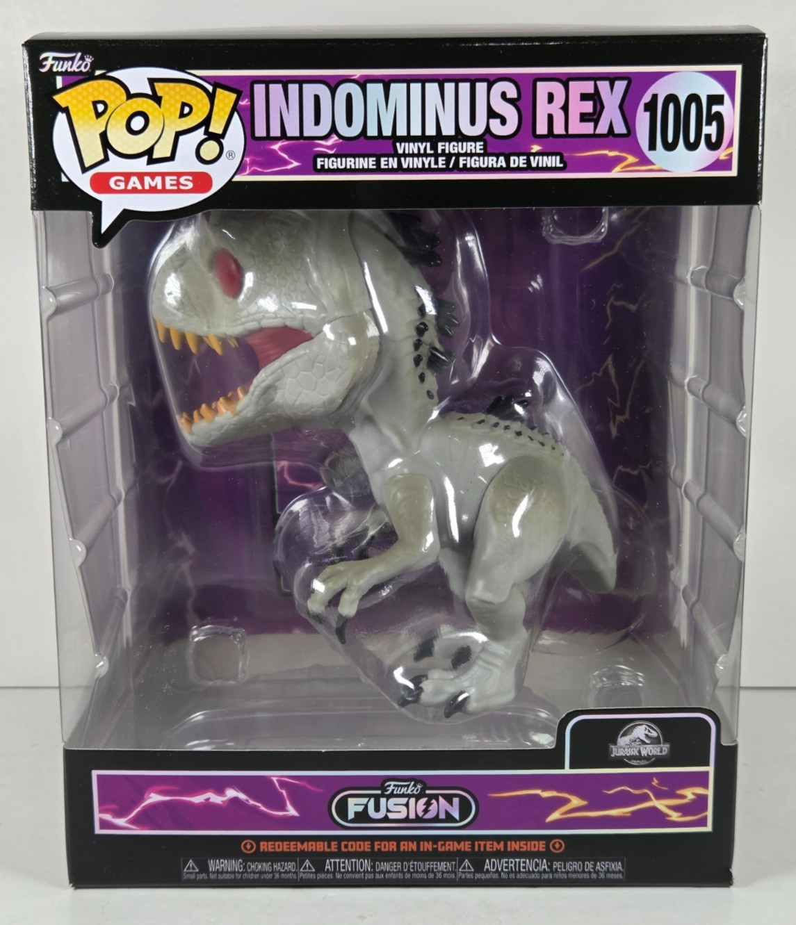 Funko Pop Games Fusion #1005 Jurassic World Indominus Rex Super Vinyl Figure