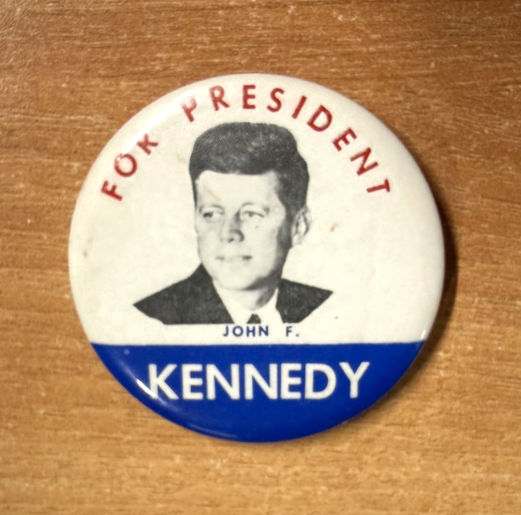 Vintage 1960 Kennedy For President Political Pinback Button