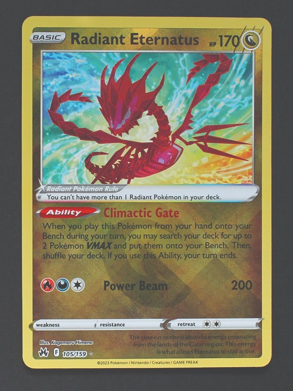 Radiant Eternatus 105/159 – Crown Zenith Pokemon TCG – NM