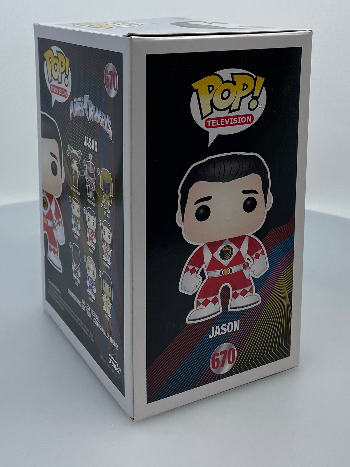 Funko POP! Jason Red Ranger without helmet #670 NOT MINT