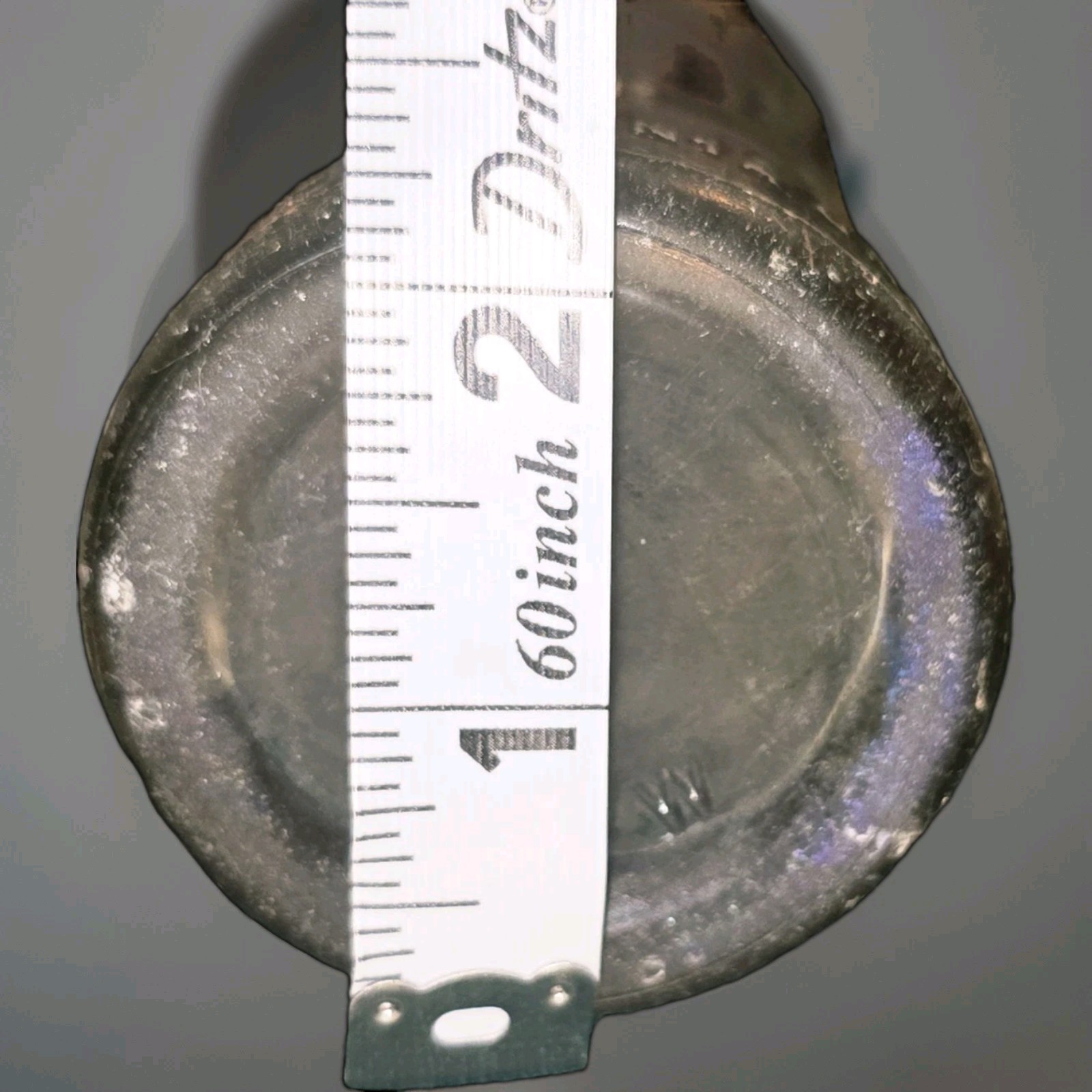 The Original 3 Centa Drink EMBOSSED Clear Vintage Soda Bottle NO TOWN VINTAGE