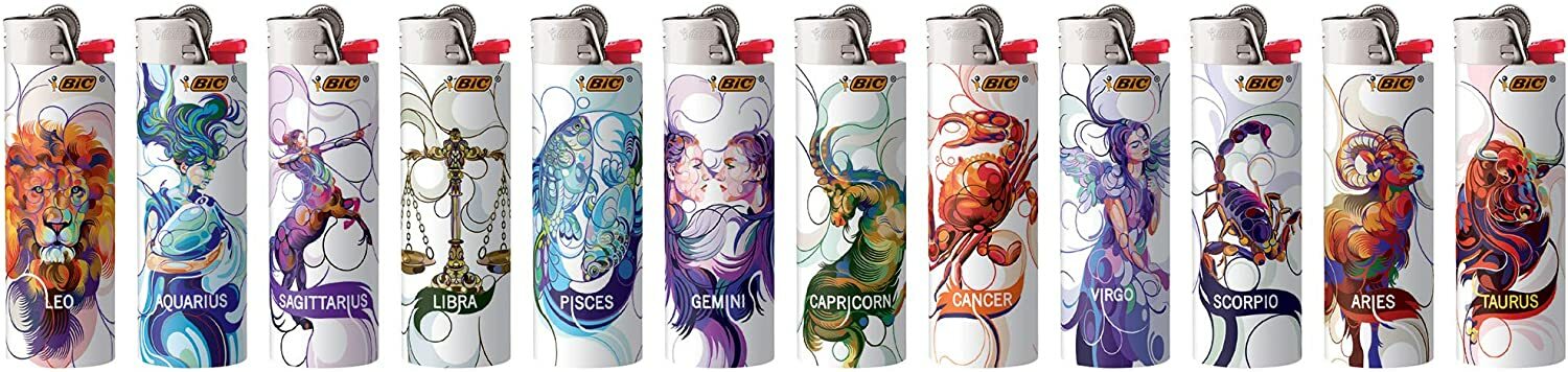 BIC Special Edition Astrology Horoscope Zodiac Sign Lighter, 1 count