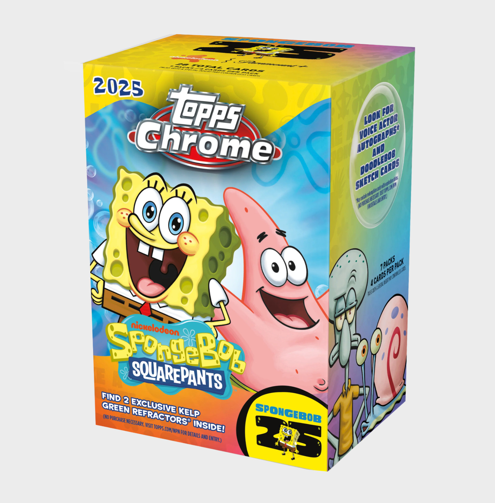 2025 Topps Chrome SpongeBob Base – Pick Your Card 1-200 – Buy More and Save