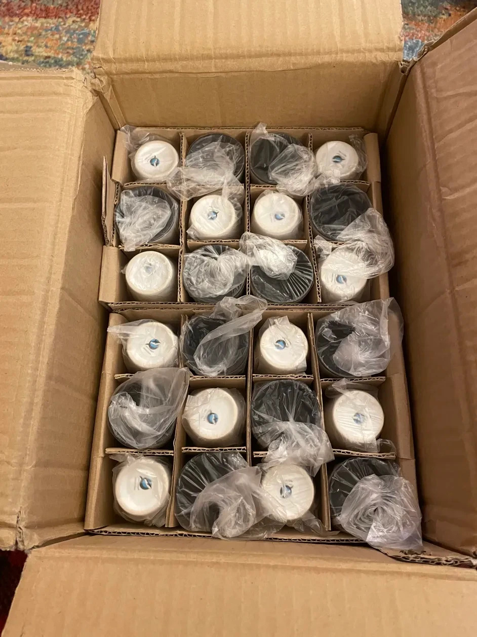 1.5 oz Ceramic Shot Glasses (120 pk.) White Exterior