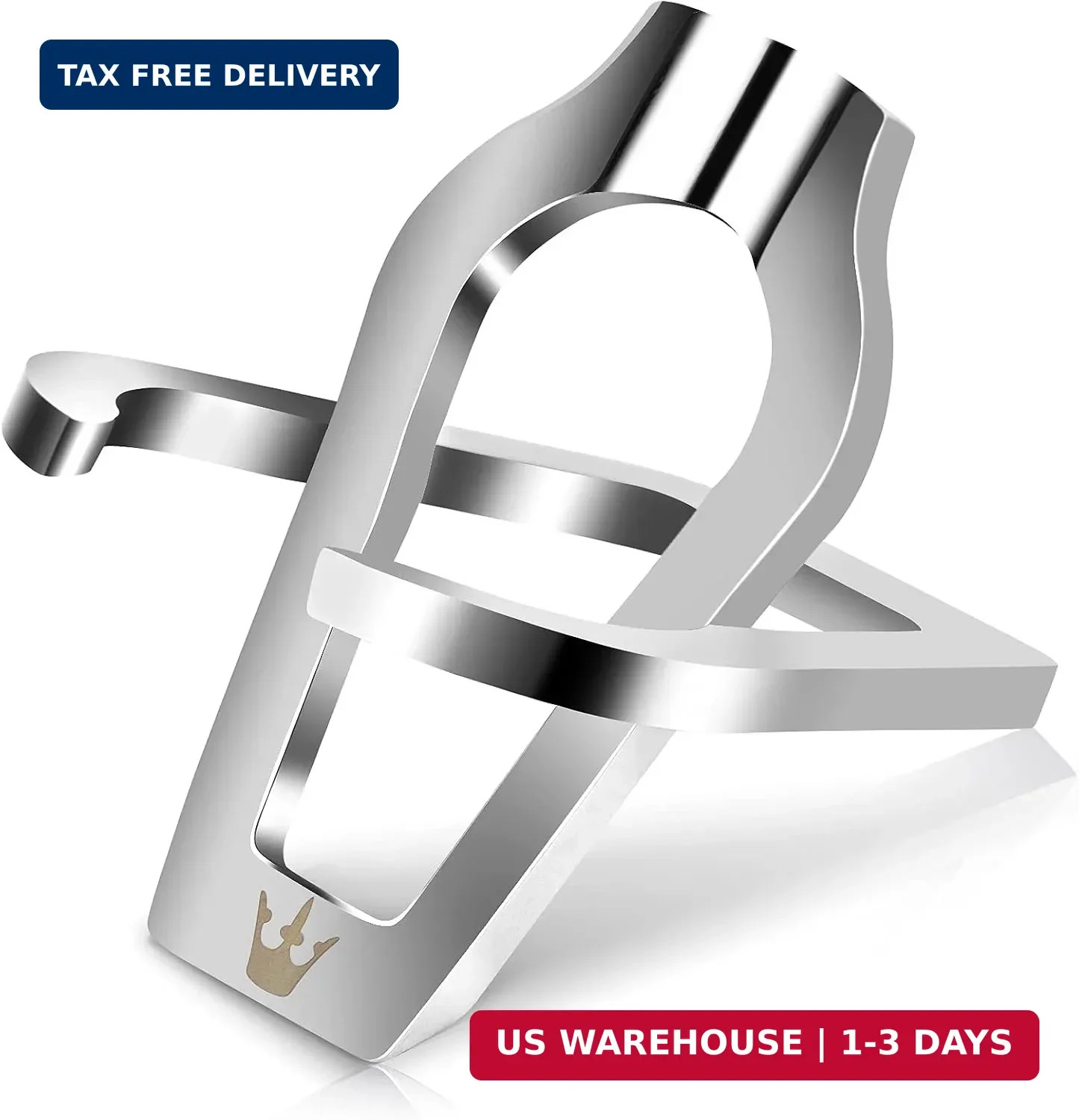 AILE Tobacco Smoking Pipe Stand Holder – Stainless Steel Portable Foldable – For